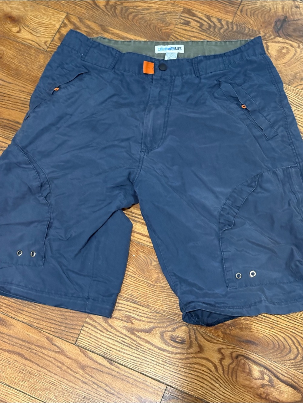 Canyon River Blues Men's Navy Cargo Shorts with Utility Pockets